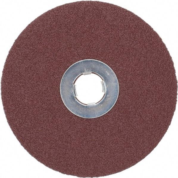 3M - 5" Diam 5/8-11 Threaded Hole 80 Grit Fiber Disc - Medium Grade, Ceramic, 12,000 Max RPM, Series 982C - USA Tool & Supply