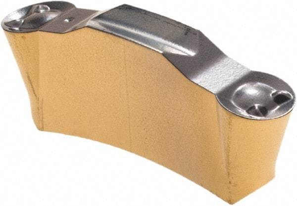Iscar - 420TGMF Grade IC808, 4mm Cutting Width Carbide Grooving Insert - 2mm Max Depth of Cut, Neutral, 2mm Corner Radius, TiAlN Finish - USA Tool & Supply