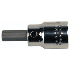 Hex Inch Bit Socket 3/8″ Square Drive with 1/4″ Replaceable Hex Bit 1/8″ × 42 mm Overall Length - USA Tool & Supply