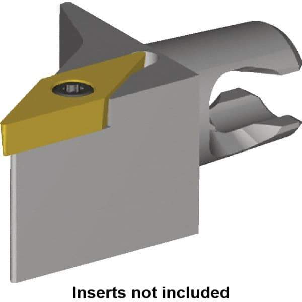 Kennametal - Right Hand Cut, Size KM16, VB.. Insert Compatiblity, Modular Turning & Profiling Cutting Unit Head - 10mm Ctr to Cutting Edge, 20mm Head Length, Series KM Micro - USA Tool & Supply
