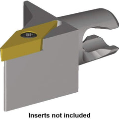 Kennametal - Left Hand Cut, Size KM16, VB.. Insert Compatiblity, Modular Turning & Profiling Cutting Unit Head - 10mm Ctr to Cutting Edge, 20mm Head Length, Series KM Micro - USA Tool & Supply
