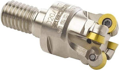 Seco - 20mm Cutting Diam, 3.5mm Max Depth of Cut, Modular Connection Indexable Copy End Mill - 4 Inserts, RDH.. 0702 Insert, R217.29 Toolholder, Through Coolant - USA Tool & Supply