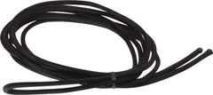 Techflex - Black Braided Cable Sleeve - 10' Coil Length, -103 to 257°F - USA Tool & Supply