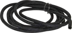 Techflex - Black Braided Cable Sleeve - 10' Coil Length, -103 to 257°F - USA Tool & Supply