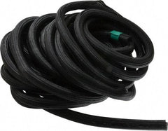 Techflex - Black Braided Cable Sleeve - 50' Coil Length, -103 to 257°F - USA Tool & Supply