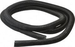 Techflex - Black Braided Cable Sleeve - 10' Coil Length, -103 to 257°F - USA Tool & Supply