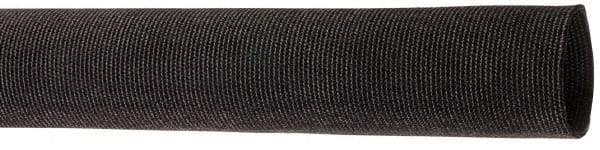 Techflex - 0.83" ID Black Woven Sleeving for Hoses - 50' Long, -50 to 248°F - USA Tool & Supply