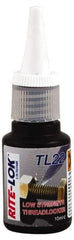 3M - 10 mL, Purple, Low Strength Liquid Threadlocker - Series TL22, 24 hr Full Cure Time, Hand Tool Removal - USA Tool & Supply