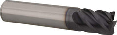 Niagara Cutter - 1/2", 5 Flute, Single End, Solid Carbide, 0.02" Corner Radius End Mill - 2-1/2" OAL, 45° Helix, Right Hand Flute, 5/8" LOC, Right Hand Cut - USA Tool & Supply