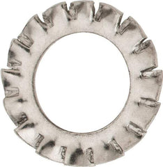 Value Collection - M10 Screw, 10.5mm ID, Stainless Steel External Tooth Lock Washer - 18mm OD, Uncoated, Grade 316 & Austenitic A4 - USA Tool & Supply