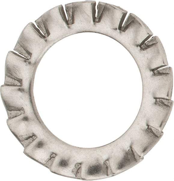 Value Collection - M12 Screw, 13mm ID, Stainless Steel External Tooth Lock Washer - 20.5mm OD, Uncoated, Grade 316 & Austenitic A4 - USA Tool & Supply