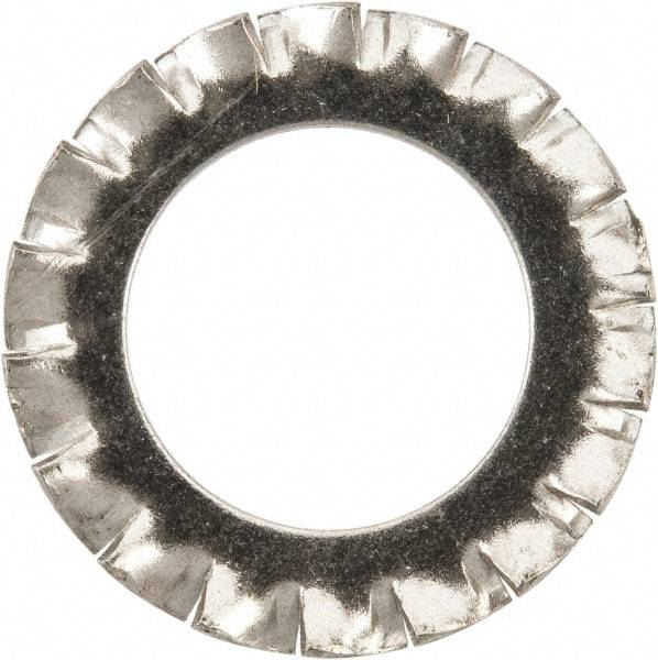 Value Collection - M14 Screw, 15mm ID, Stainless Steel External Tooth Lock Washer - 24mm OD, Uncoated, Grade 316 & Austenitic A4 - USA Tool & Supply