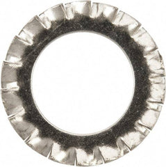 Value Collection - M14 Screw, 15mm ID, Stainless Steel External Tooth Lock Washer - 24mm OD, Uncoated, Grade 316 & Austenitic A4 - USA Tool & Supply