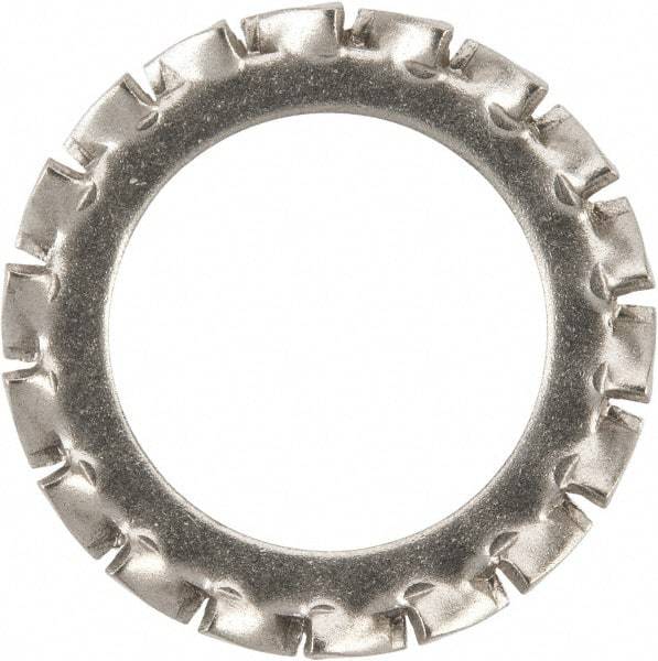 Value Collection - M16 Screw, 17mm ID, Stainless Steel External Tooth Lock Washer - 26mm OD, Uncoated, Grade 316 & Austenitic A4 - USA Tool & Supply