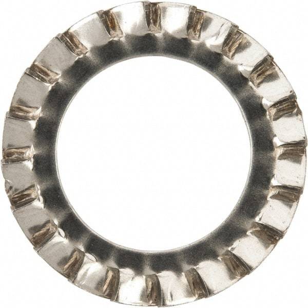 Value Collection - M18 Screw, 19mm ID, Stainless Steel External Tooth Lock Washer - 30mm OD, Uncoated, Grade 316 & Austenitic A4 - USA Tool & Supply