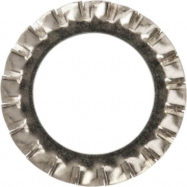 Value Collection - M20 Screw, 21mm ID, Stainless Steel External Tooth Lock Washer - 33mm OD, Uncoated, Grade 316 & Austenitic A4 - USA Tool & Supply