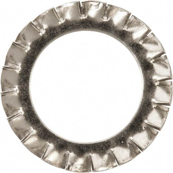 Value Collection - M22 Screw, 23mm ID, Stainless Steel External Tooth Lock Washer - 36mm OD, Uncoated, Grade 316 & Austenitic A4 - USA Tool & Supply