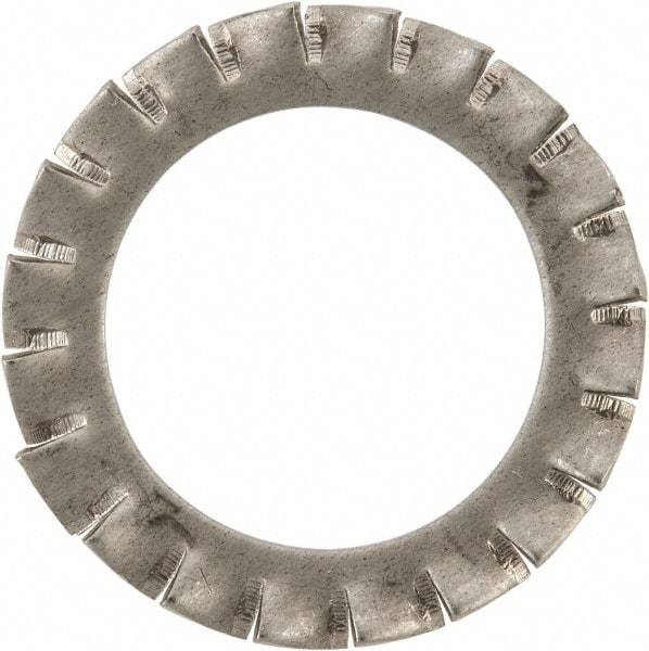 Value Collection - M24 Screw, 25mm ID, Stainless Steel External Tooth Lock Washer - 38mm OD, Uncoated, Grade 316 & Austenitic A4 - USA Tool & Supply