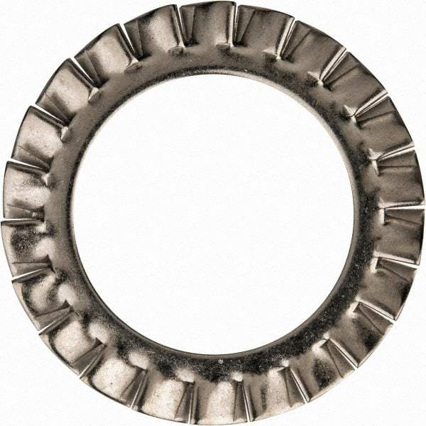 Value Collection - M30 Screw, 31mm ID, Stainless Steel External Tooth Lock Washer - 48mm OD, Uncoated, Grade 316 & Austenitic A4 - USA Tool & Supply