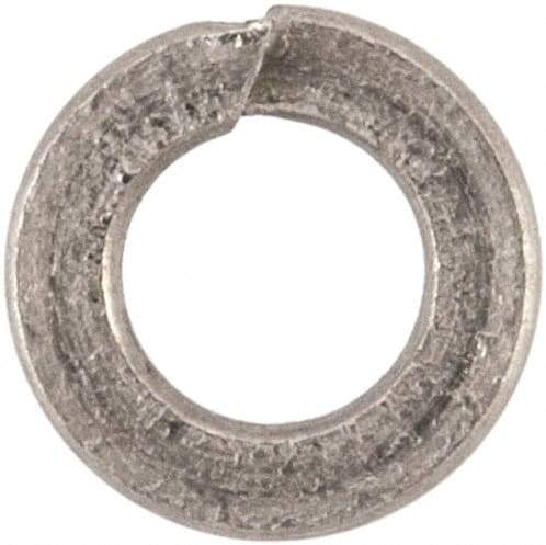 Value Collection - M2, 2.1mm ID, 4.4mm OD, 0.5mm Thick Split Lock Washer - 316 Austenitic Grade A4 Stainless Steel, Uncoated, 2.1mm Min ID, 2.4mm Max ID, 4.4mm Max OD - USA Tool & Supply