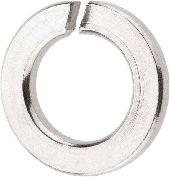Value Collection - M10, 10.2mm ID, 18.1mm OD, 2.2mm Thick Split Lock Washer - 316 Austenitic Grade A4 Stainless Steel, Uncoated, 10.2mm Min ID, 10.7mm Max ID, 18.1mm Max OD - USA Tool & Supply