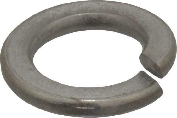 Value Collection - M12, 12.2mm ID, 21.1mm OD, 2.5mm Thick Split Lock Washer - 316 Austenitic Grade A4 Stainless Steel, Uncoated, 12.2mm Min ID, 12.7mm Max ID, 21.1mm Max OD - USA Tool & Supply
