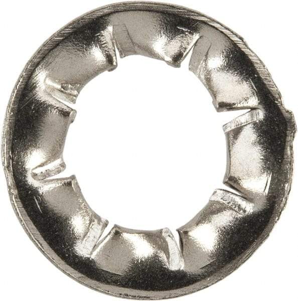 Value Collection - M5 Screw, 5.3mm ID, Stainless Steel Internal Tooth Lock Washer - 10mm OD, Uncoated, Grade 316 & Austenitic A4 - USA Tool & Supply