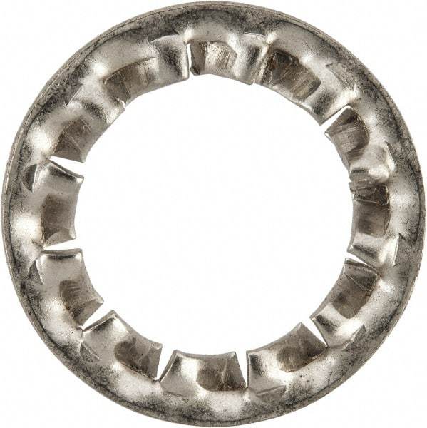 Value Collection - M12 Screw, 13mm ID, Stainless Steel Internal Tooth Lock Washer - 20.5mm OD, Uncoated, Grade 316 & Austenitic A4 - USA Tool & Supply
