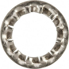 Value Collection - M12 Screw, 13mm ID, Stainless Steel Internal Tooth Lock Washer - 20.5mm OD, Uncoated, Grade 316 & Austenitic A4 - USA Tool & Supply
