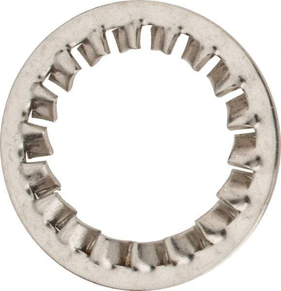 Value Collection - M30 Screw, 31mm ID, Stainless Steel Internal Tooth Lock Washer - 48mm OD, Uncoated, Grade 316 & Austenitic A4 - USA Tool & Supply