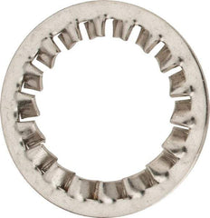 Value Collection - M30 Screw, 31mm ID, Stainless Steel Internal Tooth Lock Washer - 48mm OD, Uncoated, Grade 316 & Austenitic A4 - USA Tool & Supply