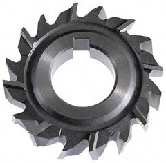 Keo - 4" Diam x 7/8" Width of Cut, 18 Teeth, High Speed Steel Side Milling Cutter - Staggered Teeth, Uncoated - USA Tool & Supply