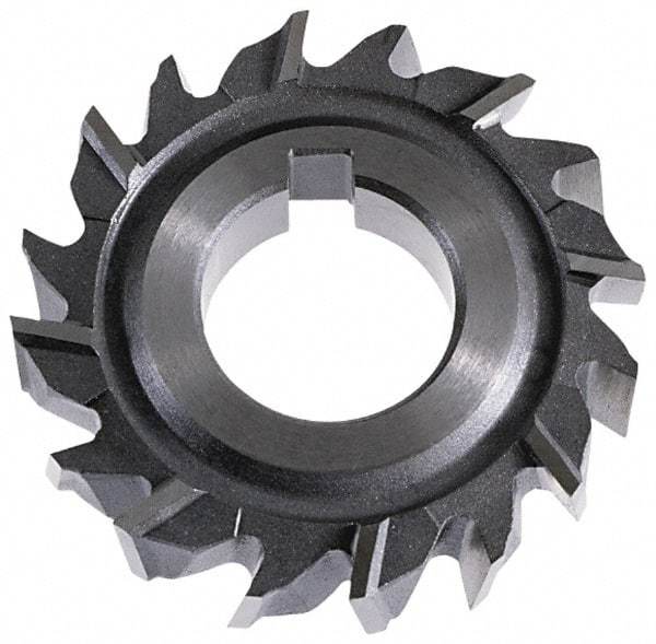 Keo - 3" Diam x 9/16" Width of Cut, 18 Teeth, High Speed Steel Side Milling Cutter - Staggered Teeth, Uncoated - USA Tool & Supply