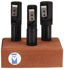 APT - 2 to 3" Cutting Diam, 1-1/4" Shank Diam, Indexable End Mill Set - QMS Carbide Toolholder, Series Quad-Mill - USA Tool & Supply