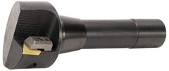 APT - 3" Cutting Diam, 3/4" Shank Diam, TPG 32 Insert, Indexable Fly Cutter - KT Toolholder, 90° Cutting Angle, Positive Rake, Weldon Flat, Series Uno-Dex - USA Tool & Supply