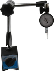 Mitutoyo - Dial Indicator & Base Kit - 2" Base Length x 2-1/4" Base Width x 2-1/4" Base Height - USA Tool & Supply