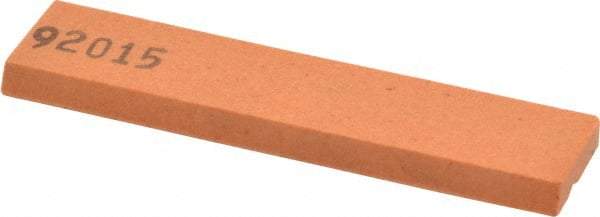 Made in USA - 3-1/2" Long x 3/4" Wide x 3/16" Thick, Aluminum Oxide Sharpening Stone - Rectangle, Fine Grade - USA Tool & Supply