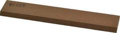 Made in USA - 6" Long x 1" Wide x 1/4" Thick, Aluminum Oxide Sharpening Stone - Rectangle, Medium Grade - USA Tool & Supply