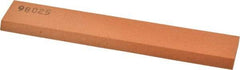 Made in USA - 6" Long x 1" Wide x 1/4" Thick, Aluminum Oxide Sharpening Stone - Rectangle, Fine Grade - USA Tool & Supply