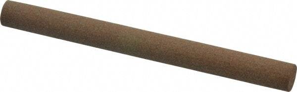 Made in USA - 4" Long x 3/8" Diam x 3/8" Thick, Aluminum Oxide Sharpening Stone - Round, Medium Grade - USA Tool & Supply