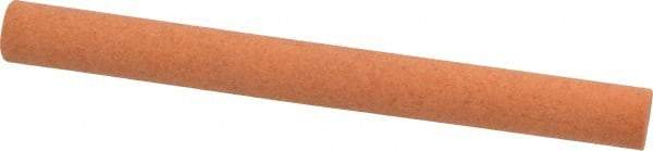Made in USA - 4" Long x 3/8" Diam x 3/8" Thick, Aluminum Oxide Sharpening Stone - Round, Fine Grade - USA Tool & Supply