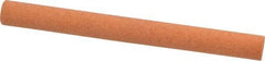 Made in USA - 4" Long x 3/8" Diam x 3/8" Thick, Aluminum Oxide Sharpening Stone - Round, Fine Grade - USA Tool & Supply