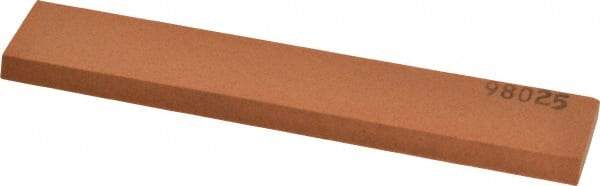 Made in USA - 5" Long x 1" Wide x 3/16" Thick, Aluminum Oxide Sharpening Stone - Rectangle, Fine Grade - USA Tool & Supply