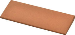 Made in USA - 4-1/2" Long x 1-3/4" Diam x 3/8" Thick, Aluminum Oxide Sharpening Stone - Round, Fine Grade - USA Tool & Supply