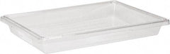 Rubbermaid - Rectangular, Clear Polycarbonate Food Tote Box - 3-1/2" High x 18" Wide x 26" Long - USA Tool & Supply
