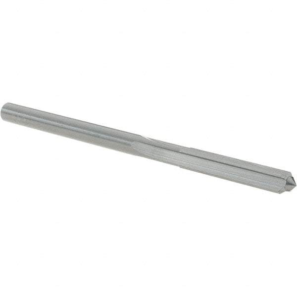 OSG - #19 Solid Carbide Chucking Reamer - Straight Flute, 5/32" Straight Shank, 7/8" Flute Length, 2-3/4" OAL - USA Tool & Supply