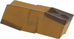 Iscar - 398020GIP Grade IC8250, 3.98mm Cutting Width Carbide Grooving Insert - 13mm Max Depth of Cut, Neutral, 0.2mm Corner Radius, TiCN/Al2O3/TiN Finish - USA Tool & Supply