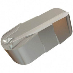 Iscar - 478239GIF Grade IC8250, 4.78mm Cutting Width Carbide Grooving Insert - 11.4mm Max Depth of Cut, Neutral, 2.39mm Corner Radius, TiCN/Al2O3/TiN Finish - USA Tool & Supply