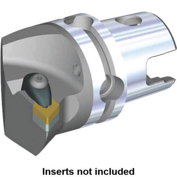 Kennametal - Left Hand Cut, Size KM50, DN.. Insert Compatiblity, Internal or External Modular Turning & Profiling Cutting Unit Head - 35mm Ctr to Cutting Edge, 50mm Head Length, Through Coolant, Series Kenclamp - USA Tool & Supply