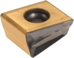 Iscar - T490 LNHT1306 Grade IC810 Carbide Milling Insert - AlTiN/TiN Finish, 0.5138" Thick, 0.8mm Corner Radius - USA Tool & Supply